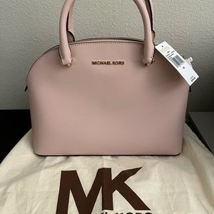 NWT Michael Kors Emmy Dome Satchel - Pink